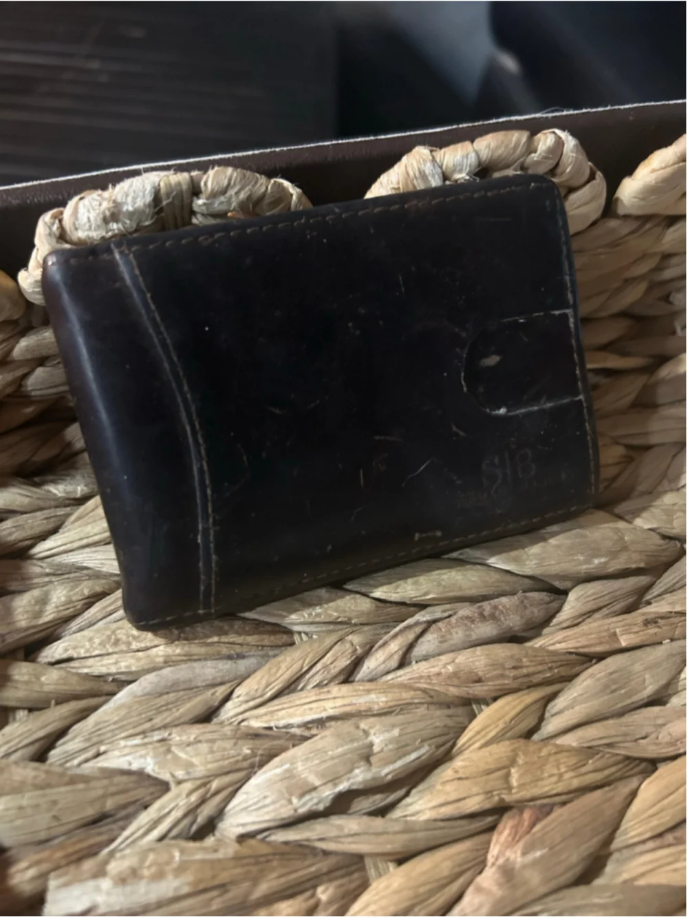 Men's Unbranded Brown Leather Money Clip Wallet One Size